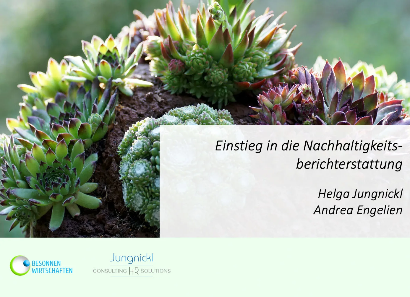 Nachhaltigkeitsberichterstattung ESG Workshop